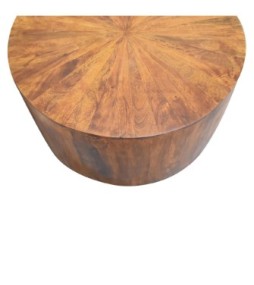 Chestnut Round Wooden Coffee Table