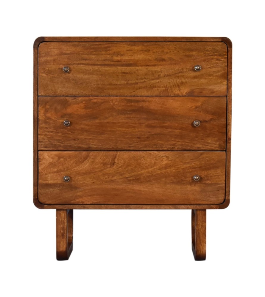U Curved Chestnut Chest