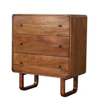 U Curved Chestnut Chest