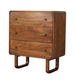 U Curved Chestnut Chest