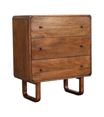 U Curved Chestnut Chest