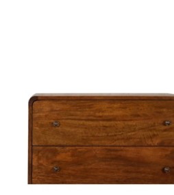 U Curved Chestnut Chest