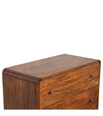 U Curved Chestnut Chest