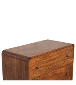 U Curved Chestnut Chest