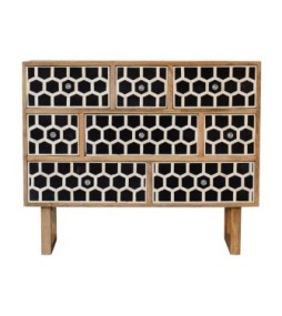 U-Shape Bone Inlay Chest