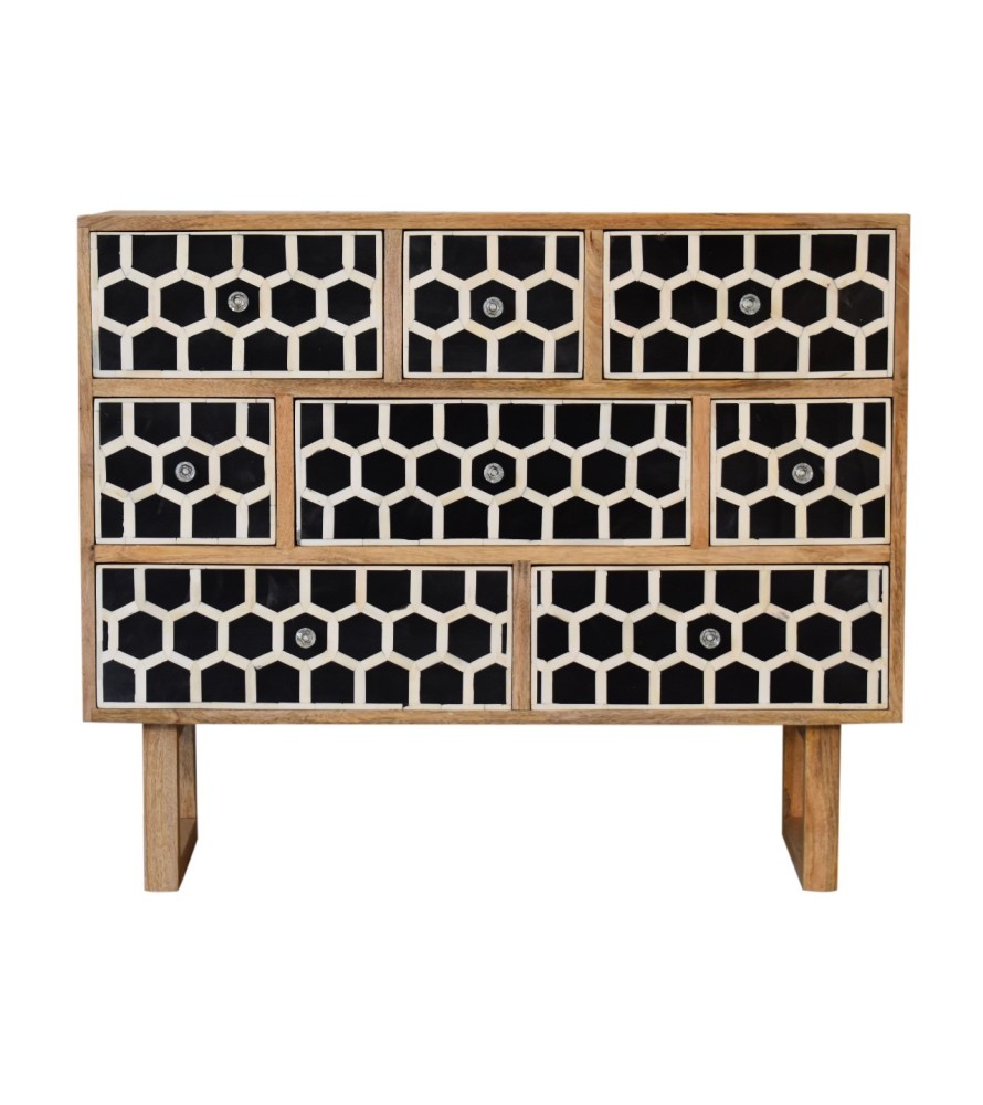 U-Shape Bone Inlay Chest