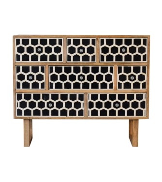 U-Shape Bone Inlay Chest