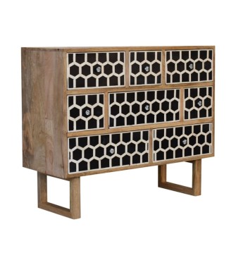 U-Shape Bone Inlay Chest