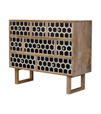 U-Shape Bone Inlay Chest