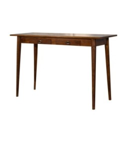 Bureau à deux tiroirs couleur finition châtaigne