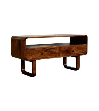 U-Shape Curve Chestnut Media Unit
