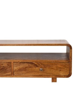 U-Shape Curve Chestnut Media Unit