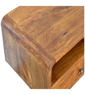 U-Shape Curve Chestnut Media Unit