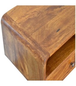 U-Shape Curve Chestnut Media Unit
