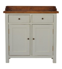 Armoire de cuisine bicolore style campagnard