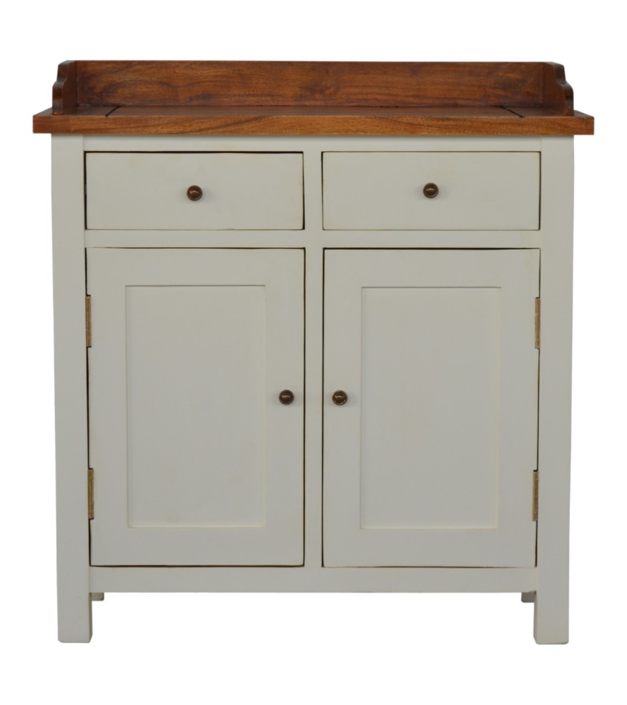 Country Two Tone Kitchen Cabinet