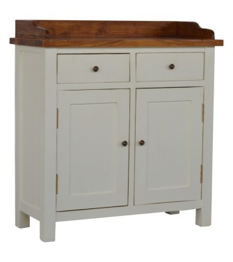 Country Two Tone Kitchen Cabinet