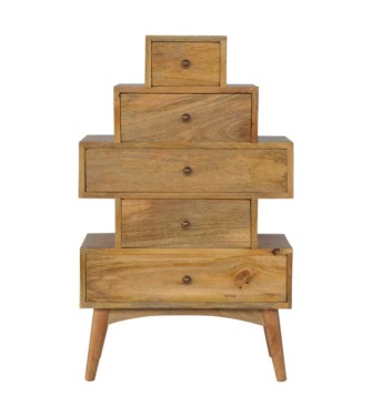 Solid Wood Tower Chest Cabinet