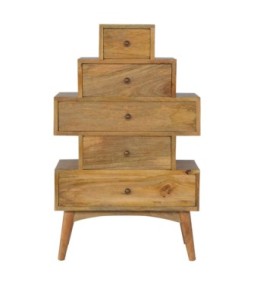 Solid Wood Tower Chest Cabinet