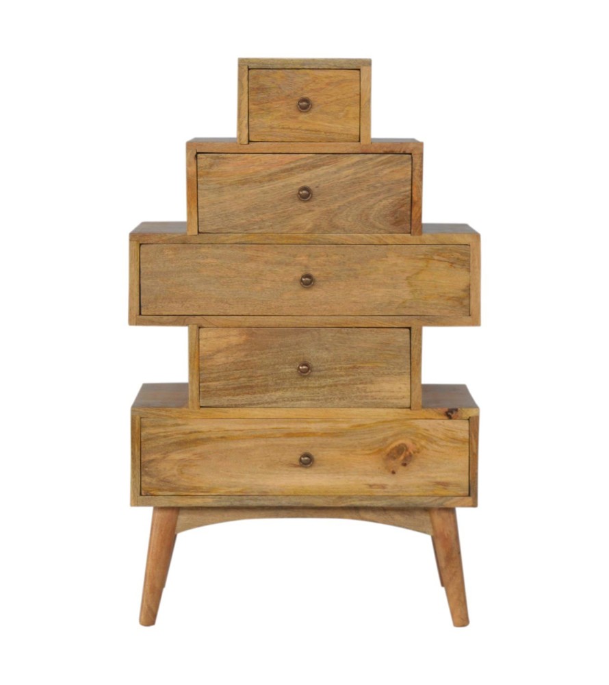 Solid Wood Tower Chest Cabinet