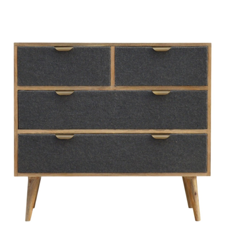 Grey Tweed Chest