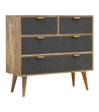 Grey Tweed Chest