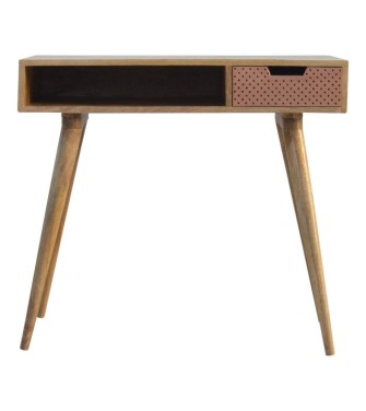 Bureau en cuivre perforé
