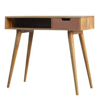 Bureau en cuivre perforé
