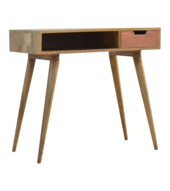 Bureau en cuivre perforé