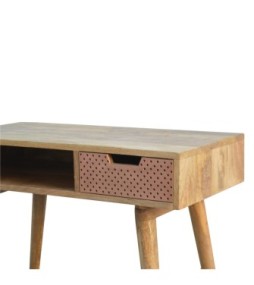 Bureau en cuivre perforé