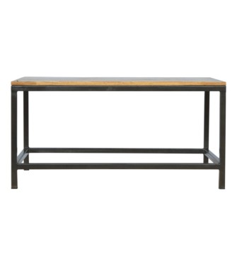 Iron Base Rectangular Coffee Table