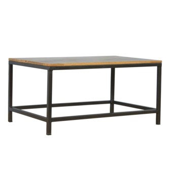 Iron Base Rectangular Coffee Table