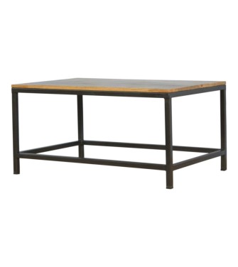 Iron Base Rectangular Coffee Table