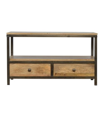 Coffee Table with Iron Base
