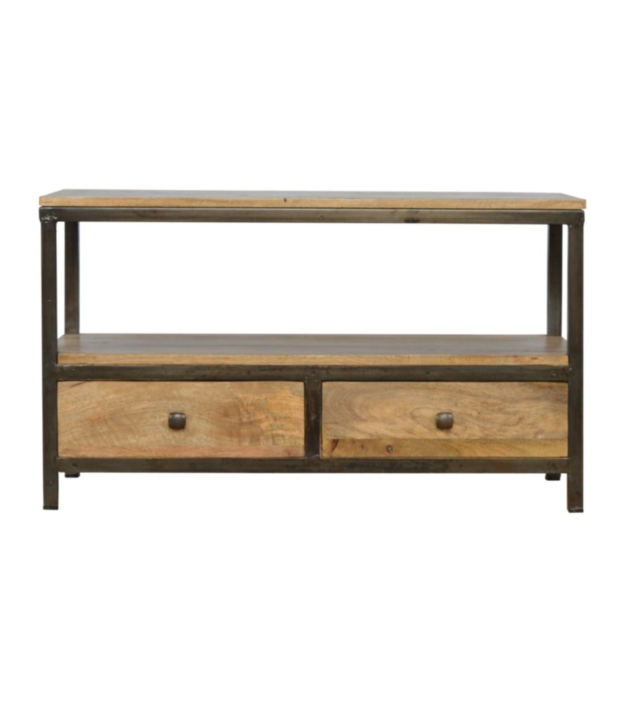 Coffee Table with Iron Base