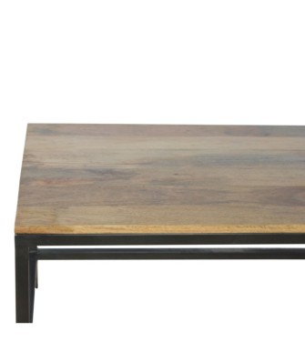 Iron Base Rectangular Coffee Table