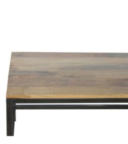Iron Base Rectangular Coffee Table