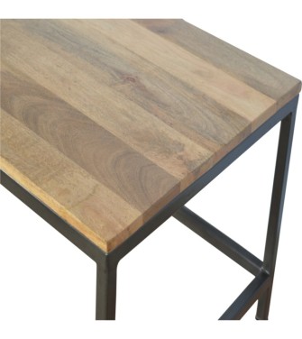Iron Base Rectangular Coffee Table