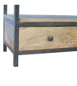 Coffee Table with Iron Base
