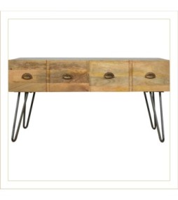 Iron Base Coffee Table with 2 Drawers (Copy)