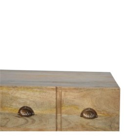 Iron Base Coffee Table with 2 Drawers (Copy)
