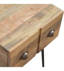 Table de chevet à base en fer