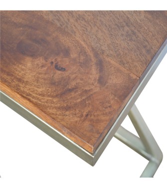 Z-shaped Golden Side Table