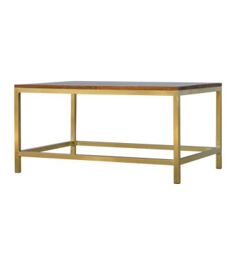 Rectangle Gold Coffee Table