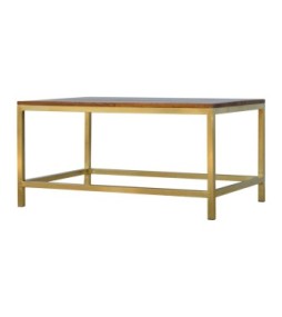 Rectangle Gold Coffee Table