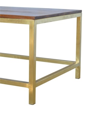 Rectangle Gold Coffee Table