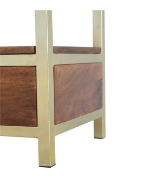 Meuble TV avec piètement doré