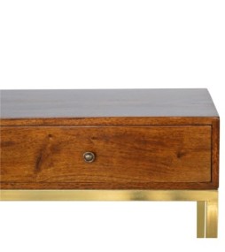 Gold Iron Console Table