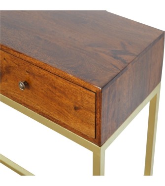 Gold Iron Console Table
