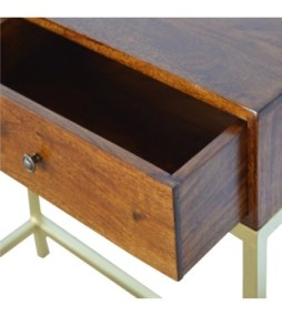 Gold Iron Console Table
